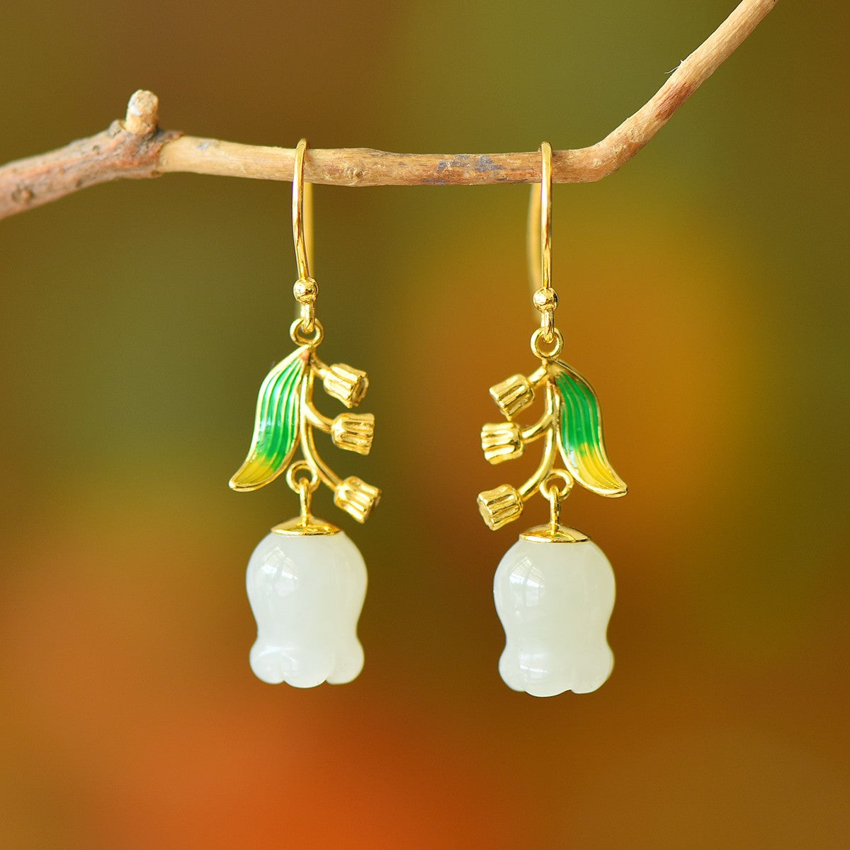 925_Silver_Nephrite_Earrings_Fine_Texture_With_Certificate