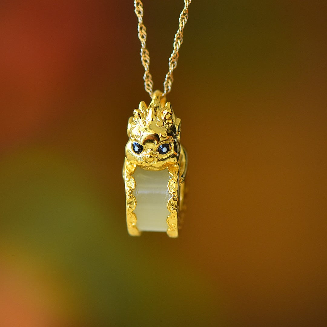 S925_Sterling_Silver_Hetian_Jade_Pendant_Lion_Dance