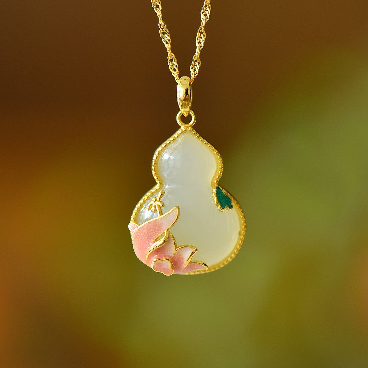 S925_Sterling_Silver_Hetian_Jade_Pendant_Lotus_Gourd