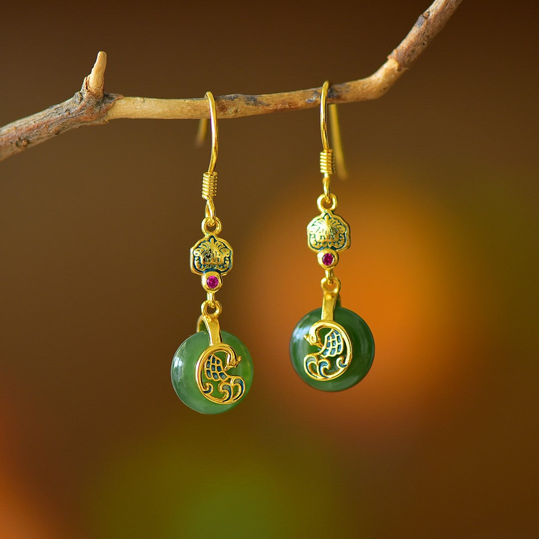 925_Silver_Nephrite_Green_Jade_Donut_Earrings_125