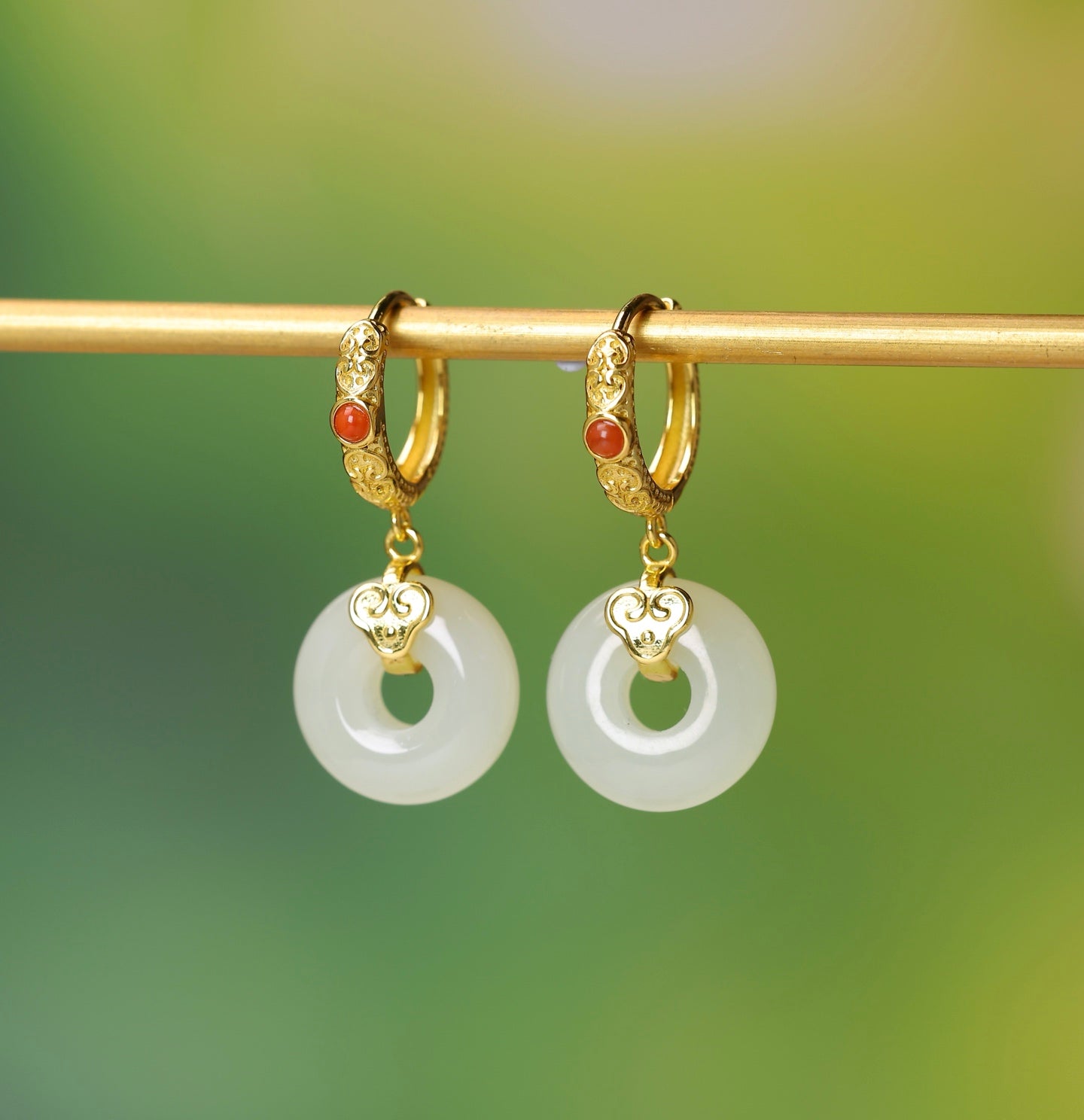925_Silver_Nephrite_Earrings_Fine_Texture_173