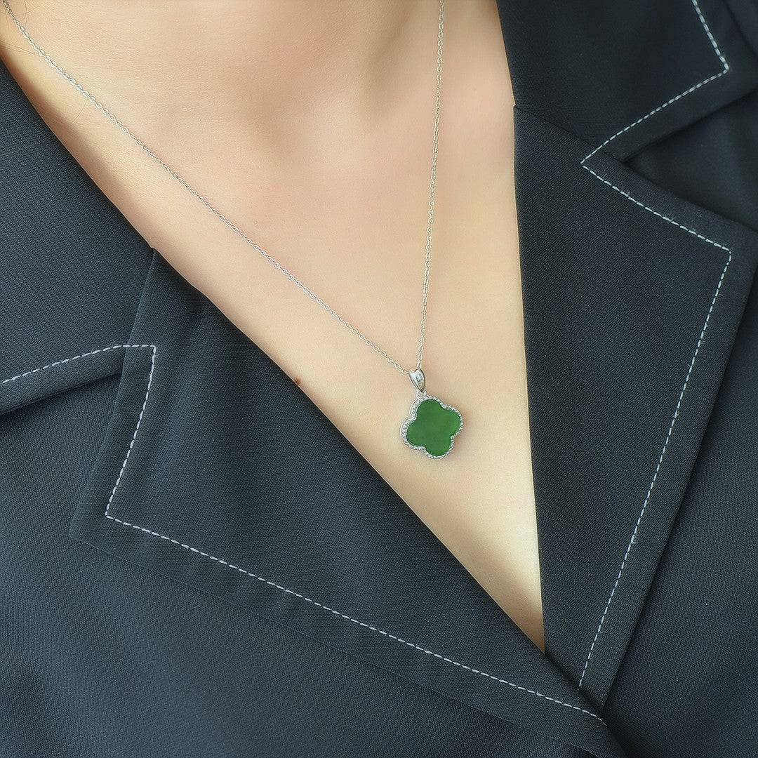 S925_Sterling_Silver_Hetian_Jasper_Pendant_Clover_1
