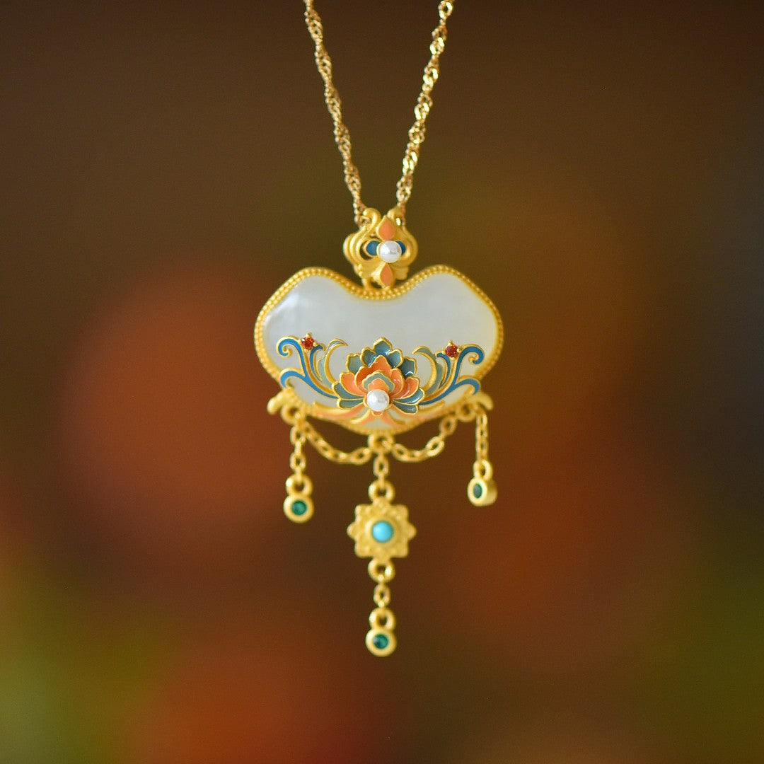 S925_Sterling_Silver_Hetian_Jade_Ruyi_Lock_Ruyi_Pendant_Lotus_2