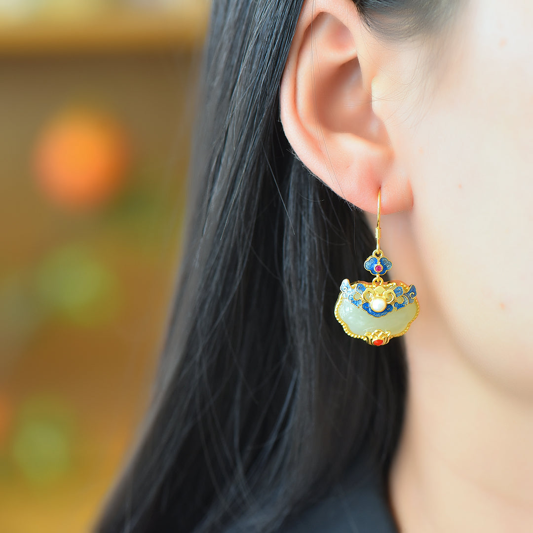 925_Silver_Nephrite_Earrings_With_Certificate