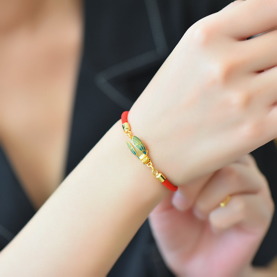 S925 Silver Nephrite Jade Bangle - Butterfly & Water-drop Design
