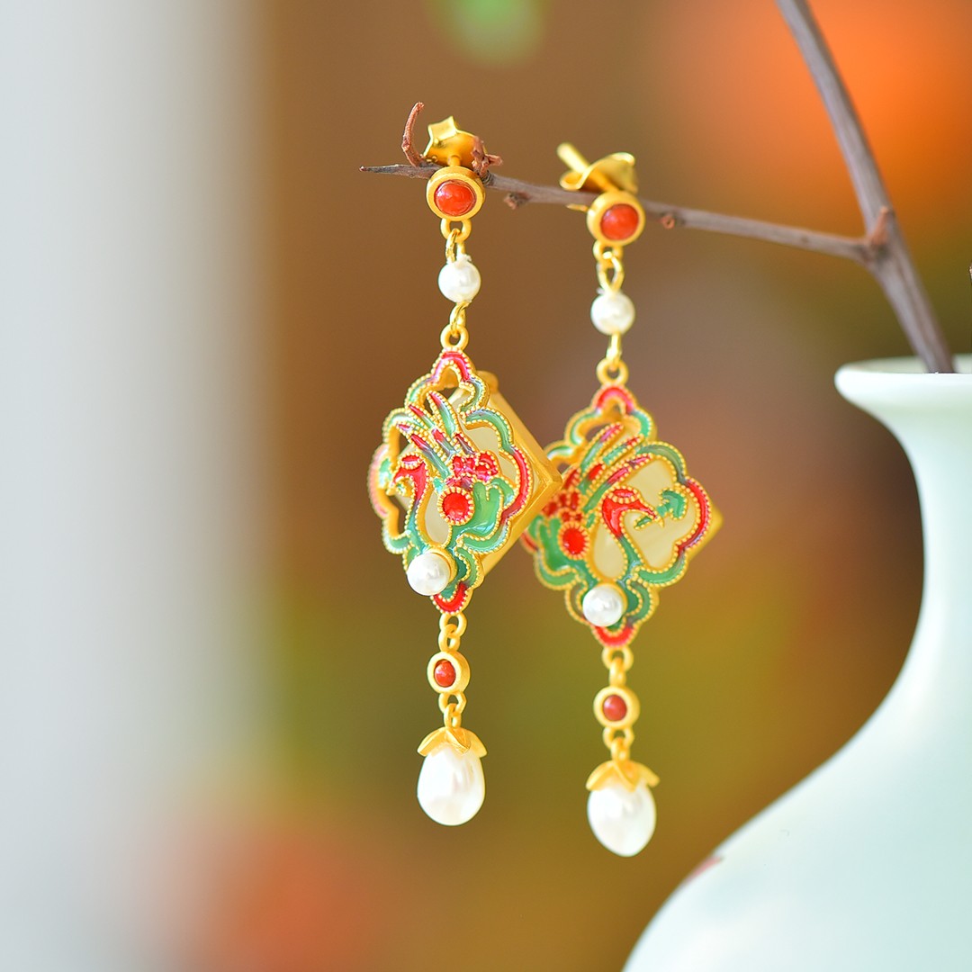925_Silver_Earrings_Nephrite_Earrings