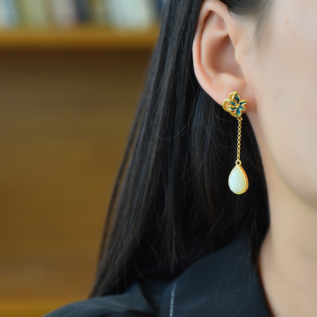 925_Silver_Nephrite_Earrings_Simple_Elegant_101