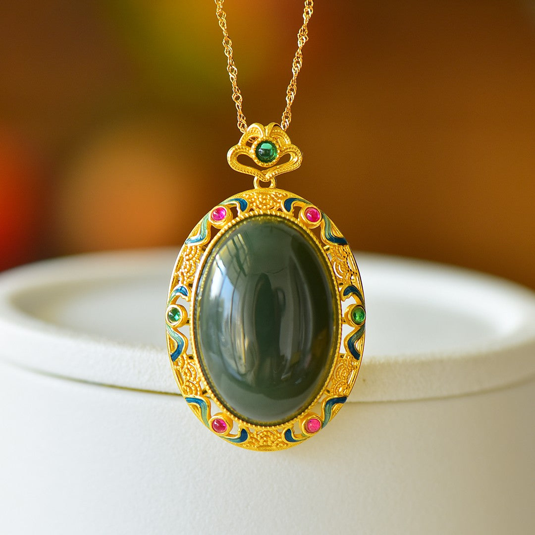 S925_Sterling_Silver_Hetian_Jade_Qingshui_Jade_Pendant_6