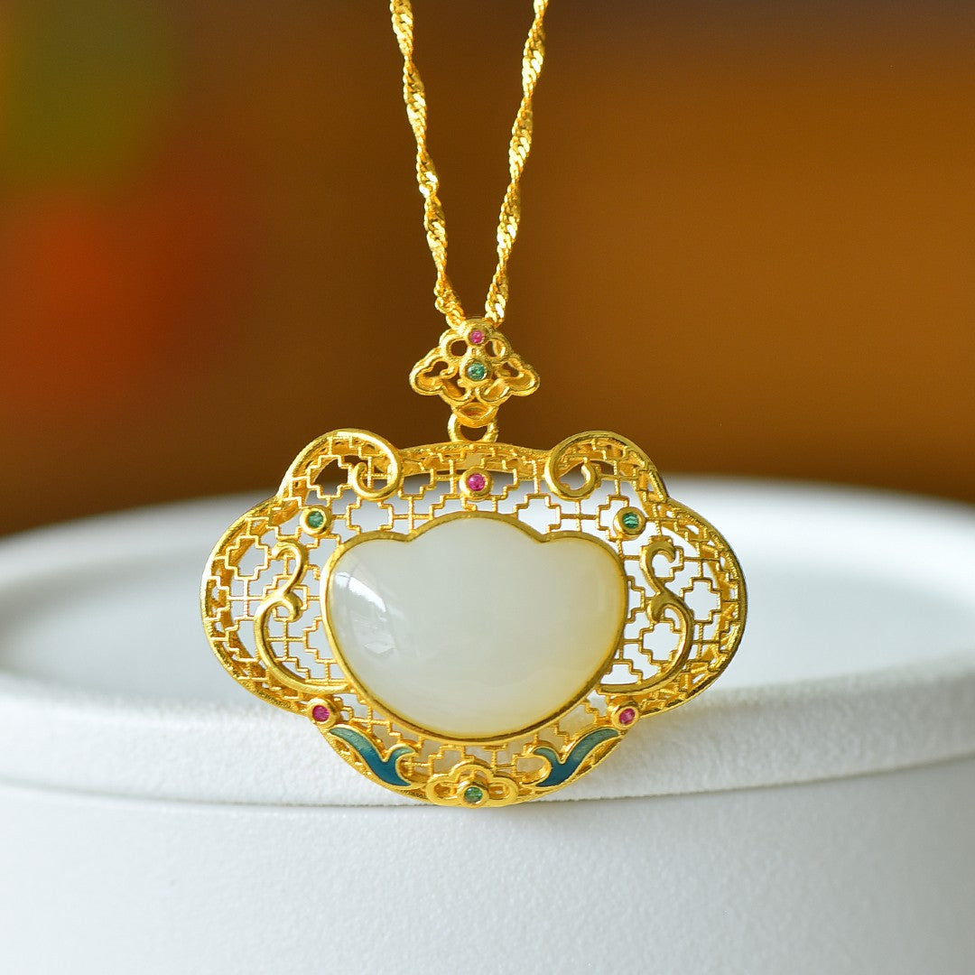 S925_Sterling_Silver_Hetian_Jade_Ruyi_Pendant_1