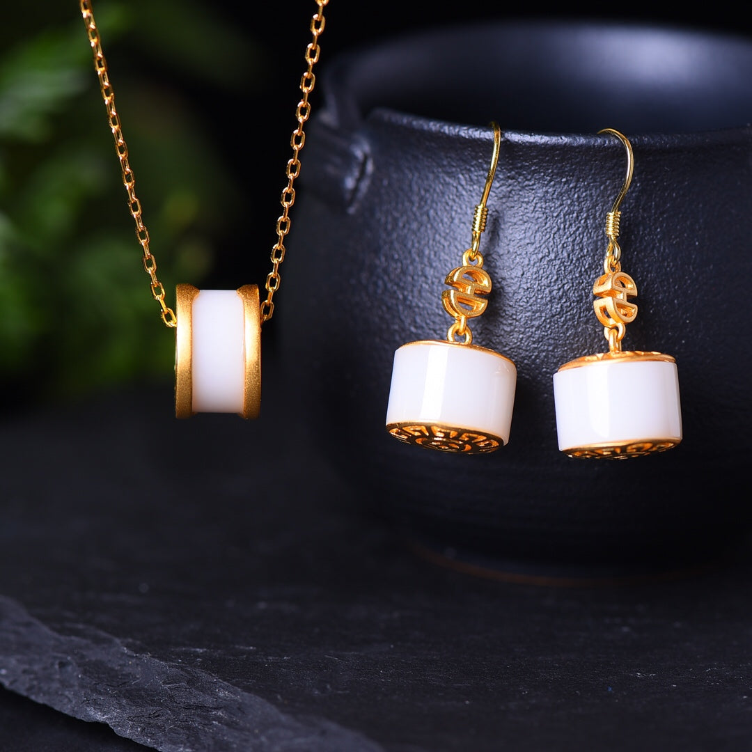 S925_Sterling_Silver_Hetian_Jade_Pendant_Jewelry_Set