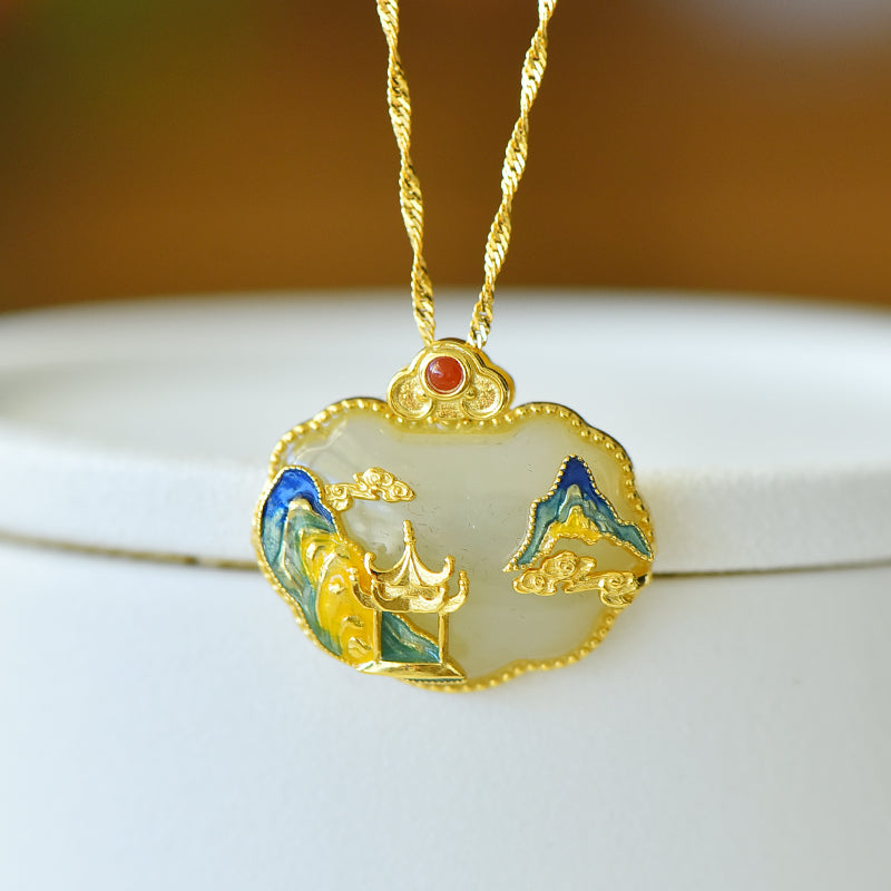 S925_Sterling_Silver_Hetian_Jade_Ruyi_Lock_Ruyi_Pendant_16