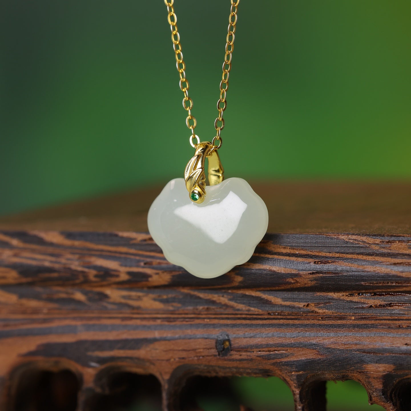 S925_Sterling_Silver_Hetian_Jade_Qinghai_Material_Ruyi_Lock_Ruyi_Pendant_Bamboo