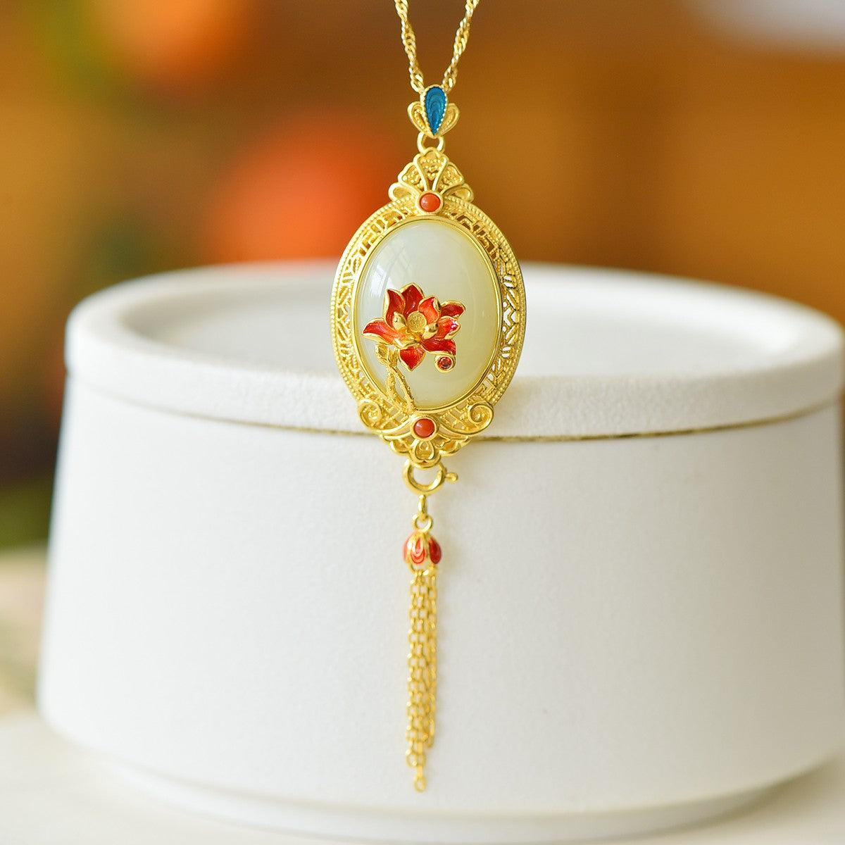 S925_Sterling_Silver_Hetian_Jade_Ruyi_Pendant_Lotus