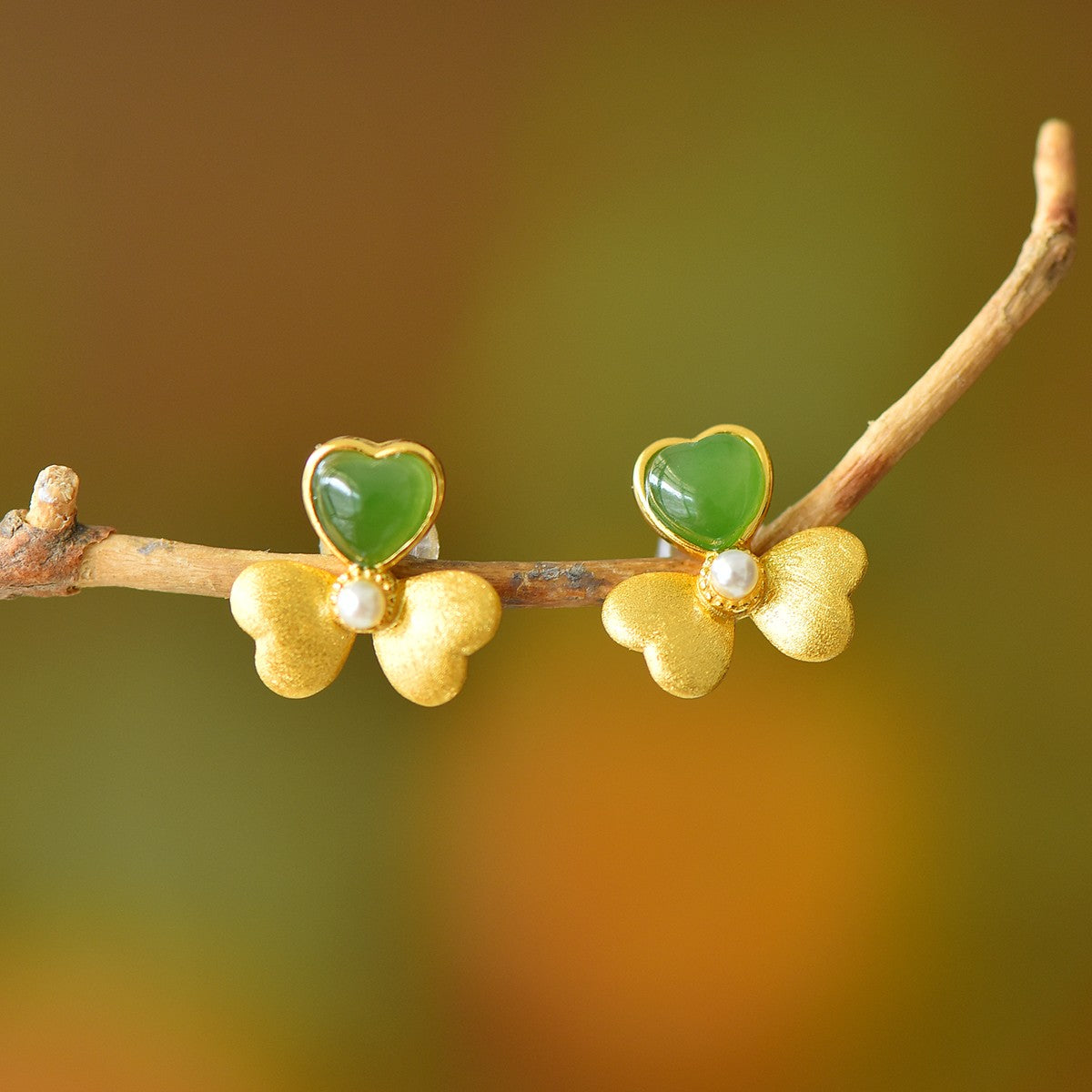 925_Silver_Nephrite_Earrings_Fine_Texture_With_Certificate_151