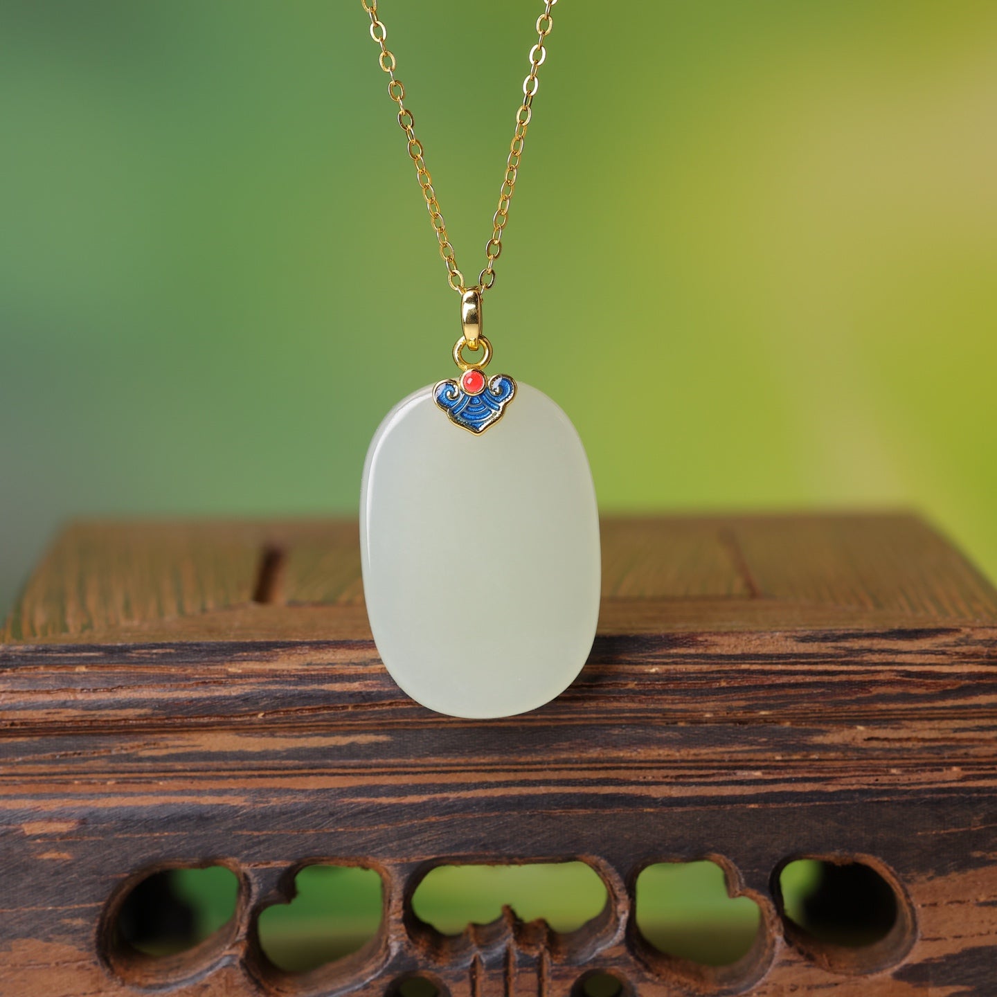 S925_Sterling_Silver_Hetian_Jade_Qinghai_Material_Ruyi_Pendant_2