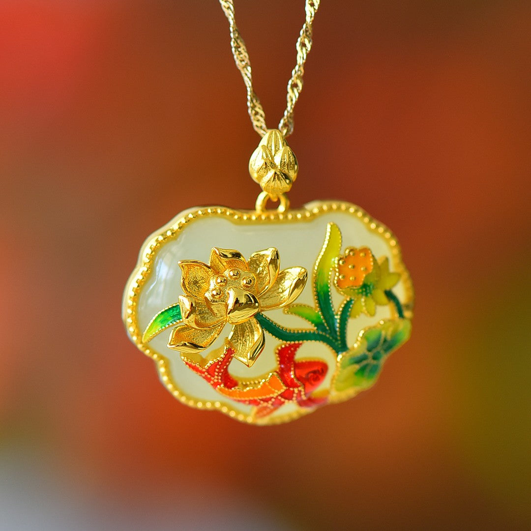 S925_Sterling_Silver_Hetian_Jasper_Ruyi_Lock_Ruyi_Pendant