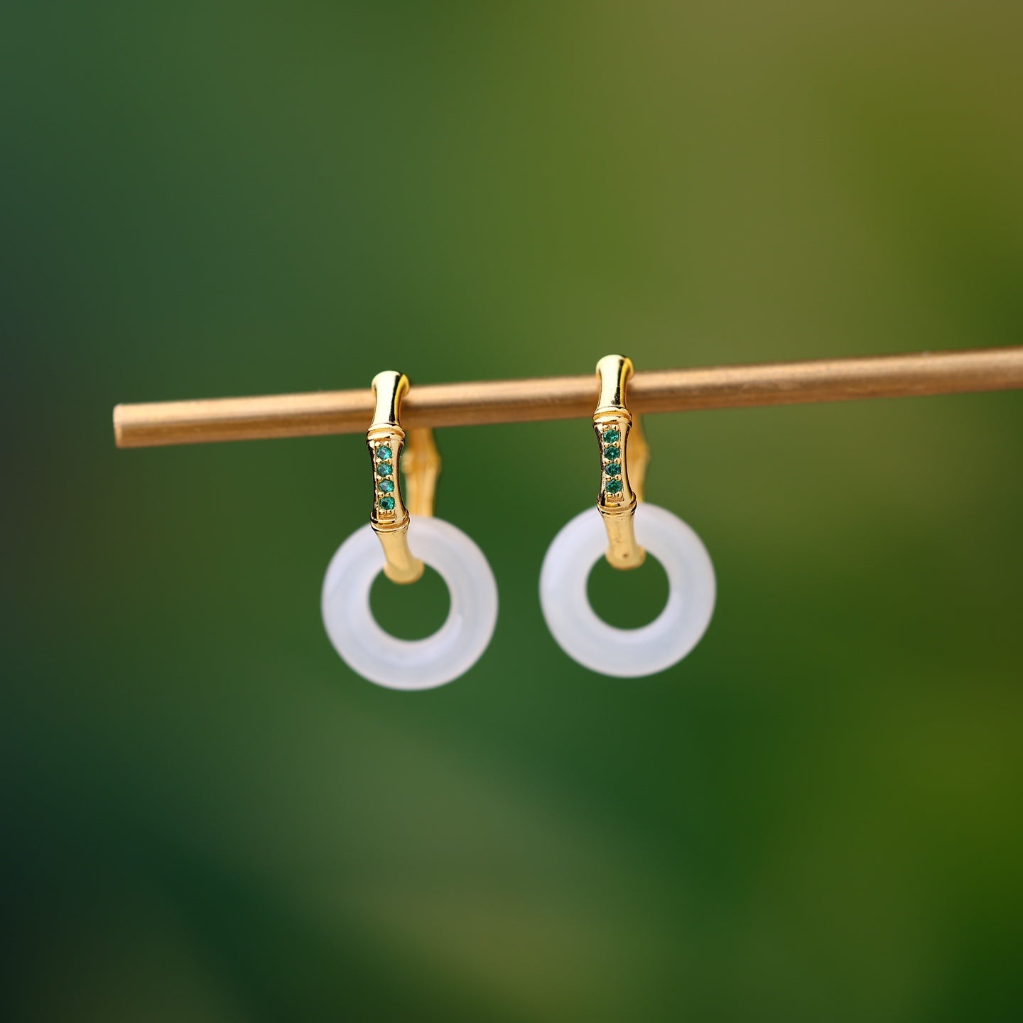 925_Silver_Best_Seller_Q_Nephrite_Earrings_Fine_Texture