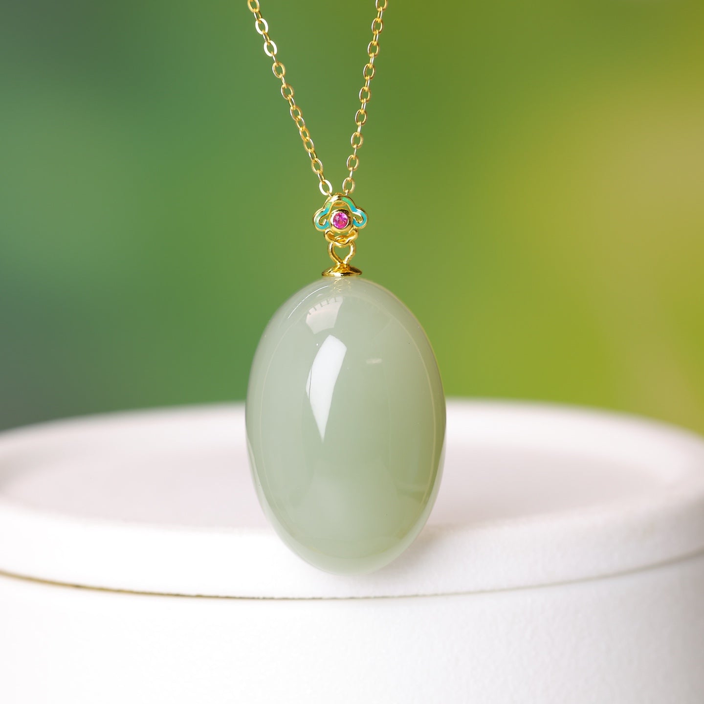 S925_Sterling_Silver_Hetian_Jade_Qinghai_Material_Ruyi_Pendant_1