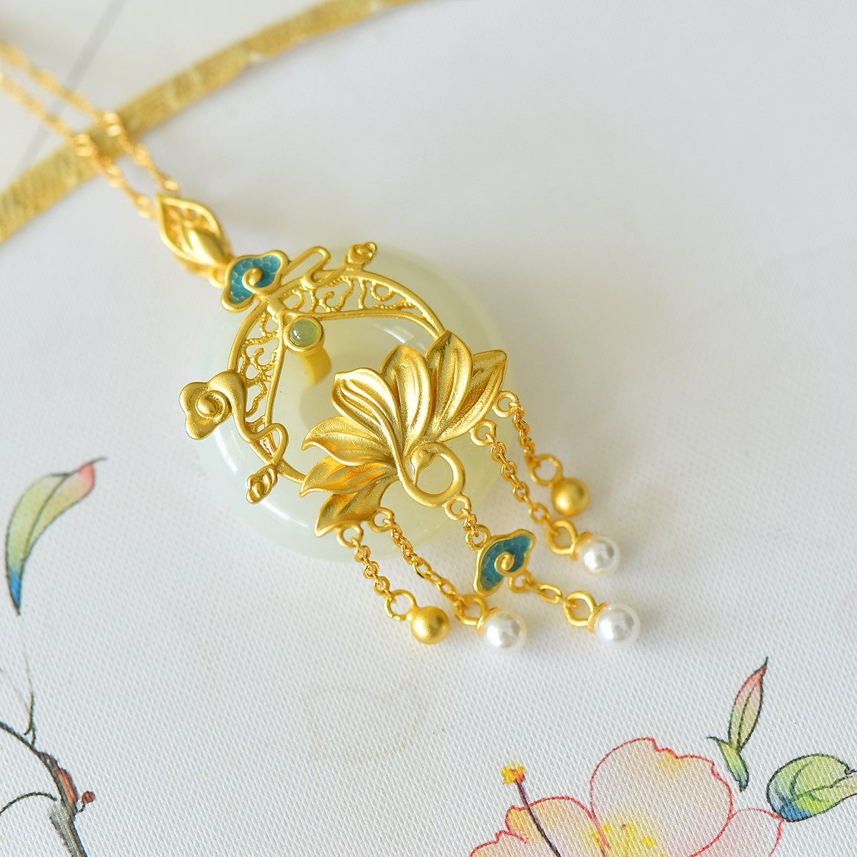 S925_Sterling_Silver_Hetian_Jade_Pendant_Lotus_9