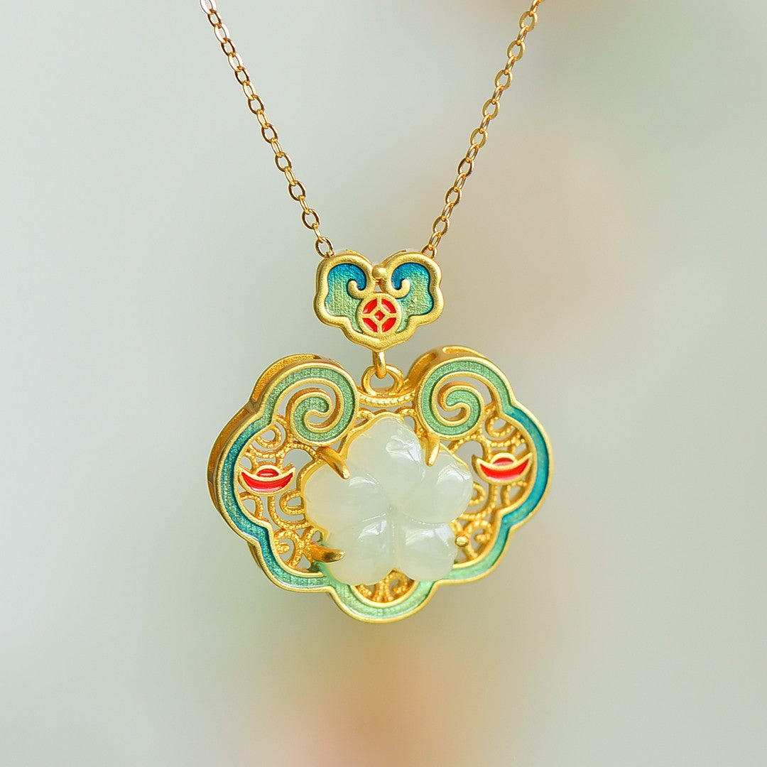 S925_Sterling_Silver_Hetian_Jade_Ruyi_Lock_Ruyi_Pendant_2