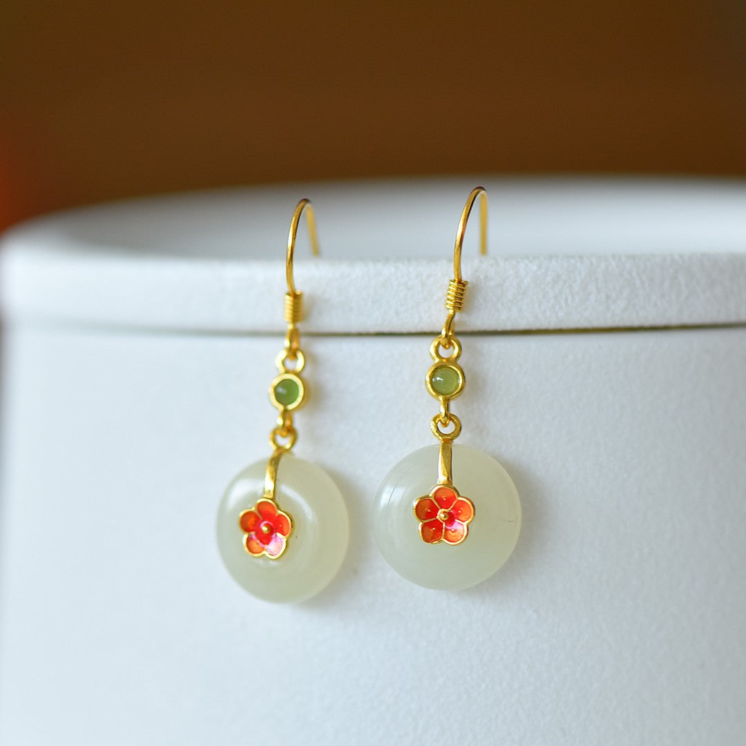 925_Silver_Nephrite_Donut_Earrings