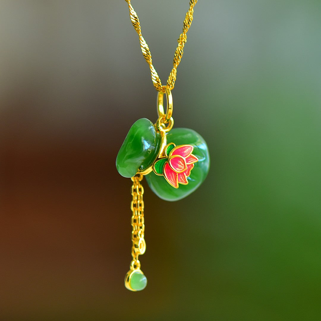 S925_Sterling_Silver_Hetian_Jasper_Pendant_Lotus_Money_Bag