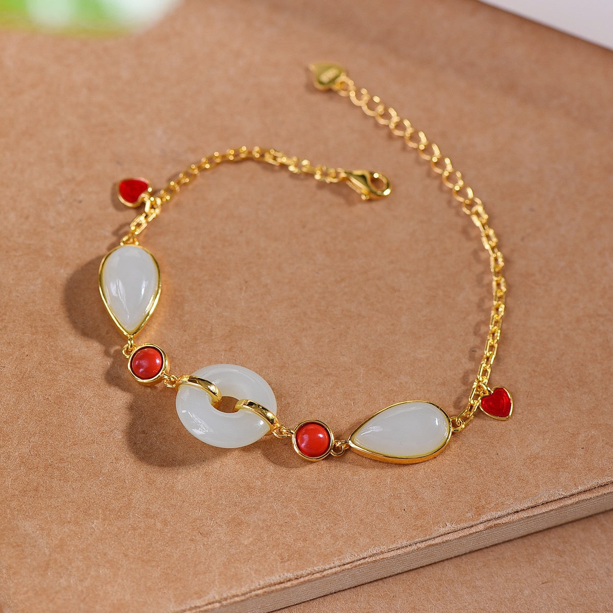 S925 Silver Nephrite Jade Bangle - Plum Blossom Peace Ring Design