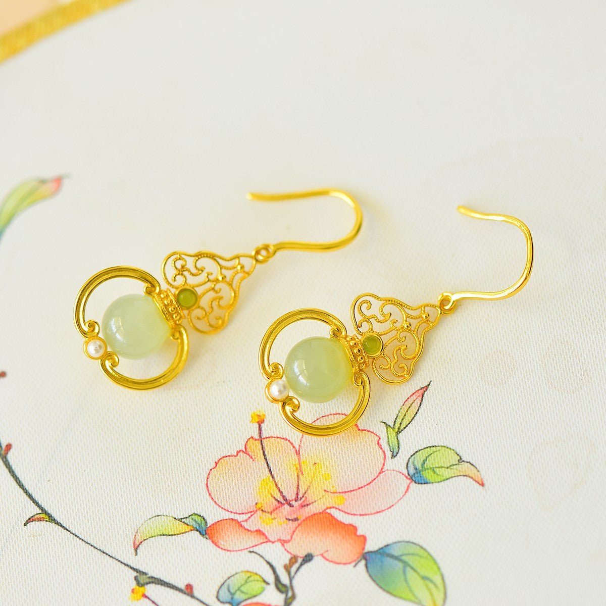 925_Silver_Q_Nephrite_Earrings_Fine_Texture_With_Certificate