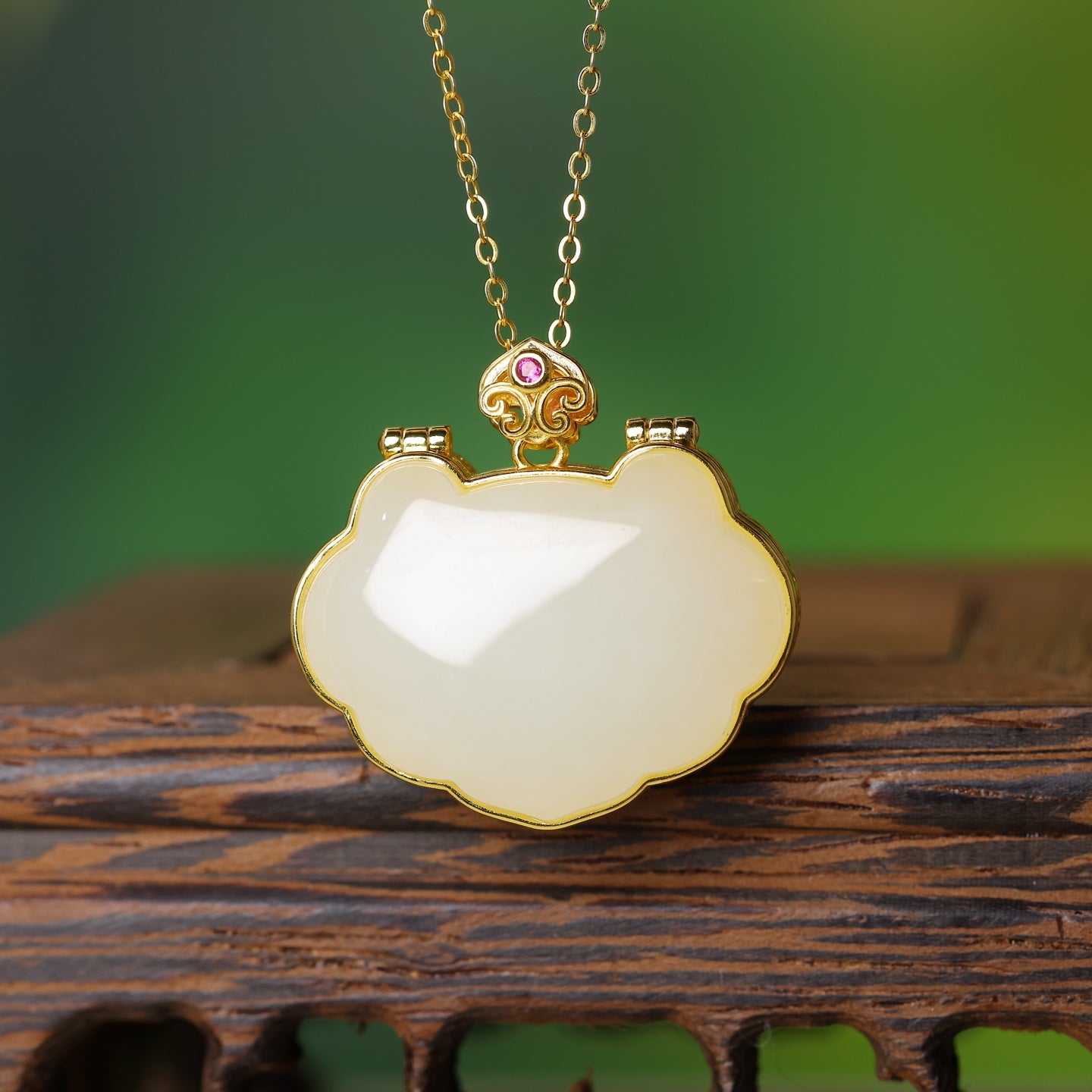 S925_Sterling_Silver_Hetian_Jade_Ruyi_Lock_Ruyi_Pendant