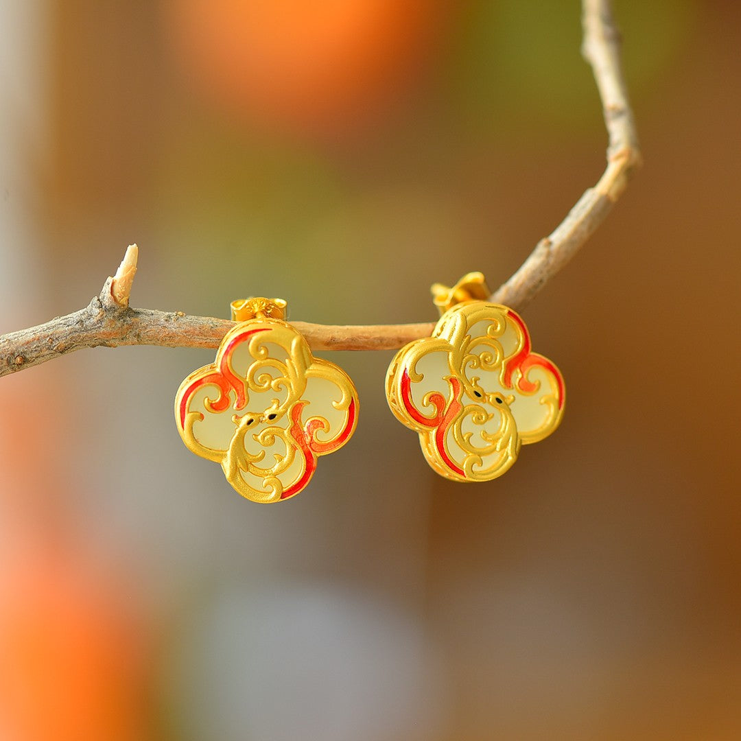 925_Silver_Nephrite_Earrings_With_Certificate_252