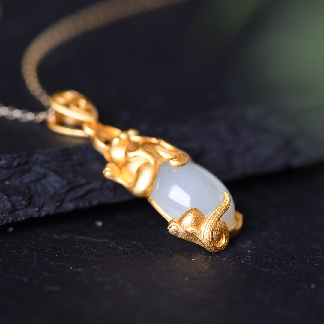 S925_Sterling_Silver_Hetian_Jade_Pendant_Pixiu_1