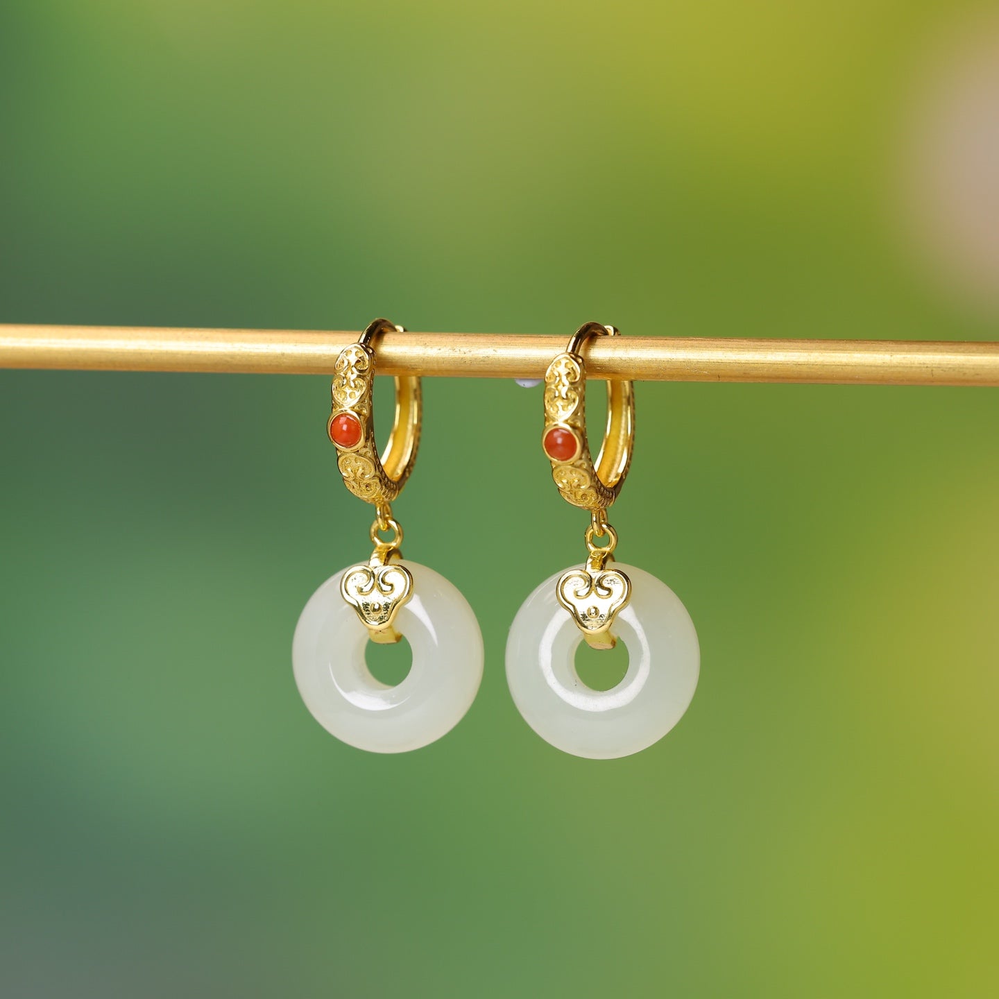 925_Silver_Nephrite_Earrings_Fine_Texture_173