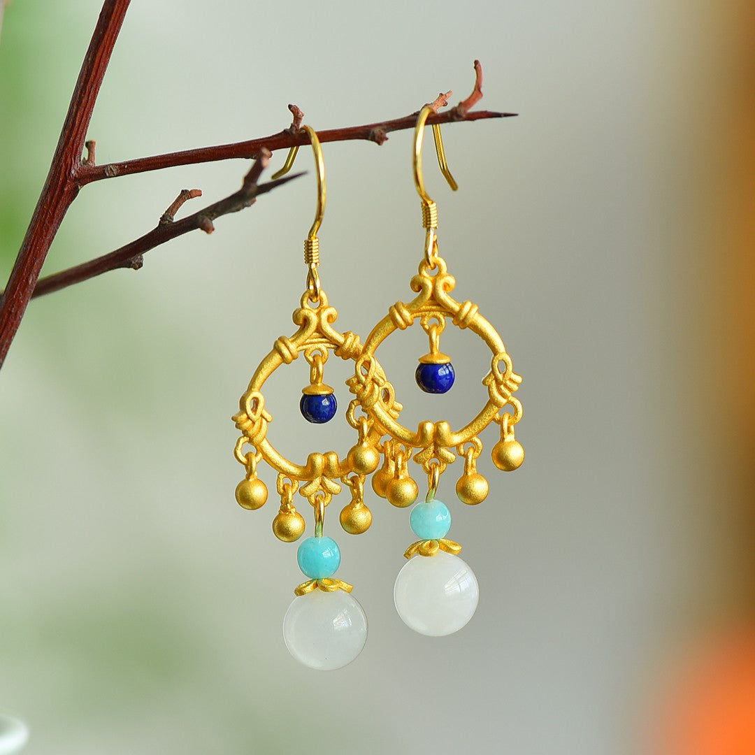 925_Silver_Nephrite_Earrings_Fine_Texture_Simple_196