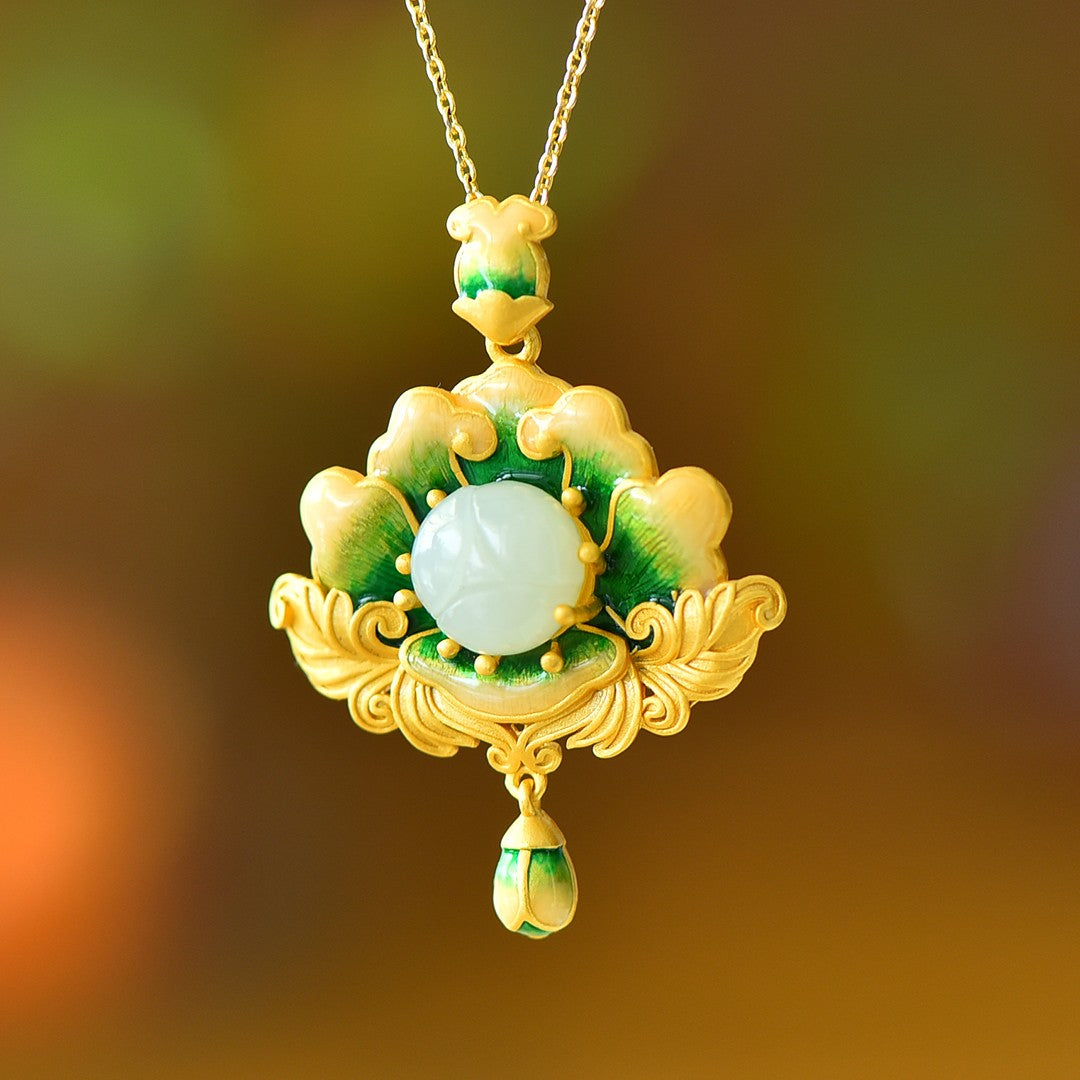 S925_Sterling_Silver_Hetian_Jade_Pendant_Lotus_6