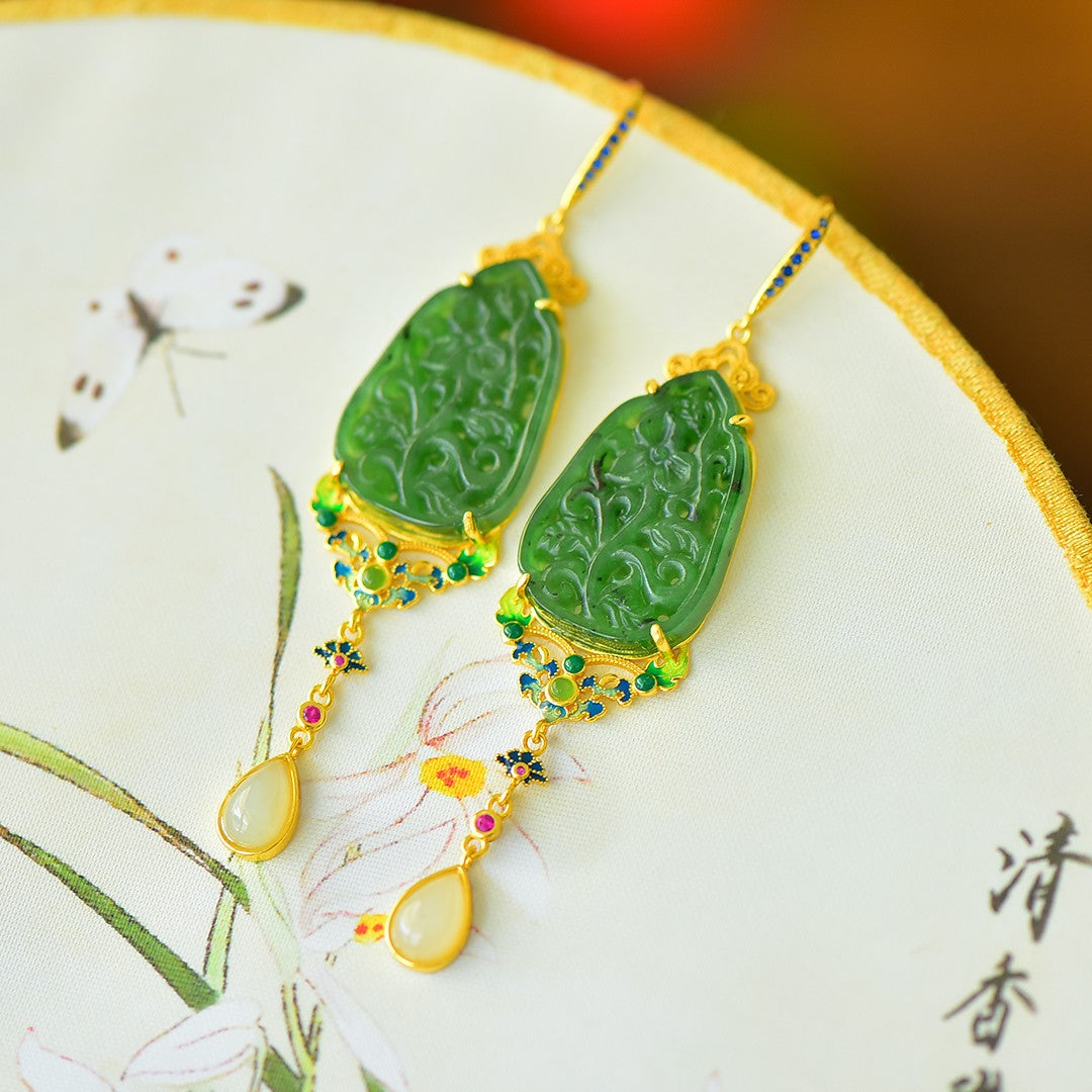 925_Silver_Nephrite_Green_Jade_Earrings_114