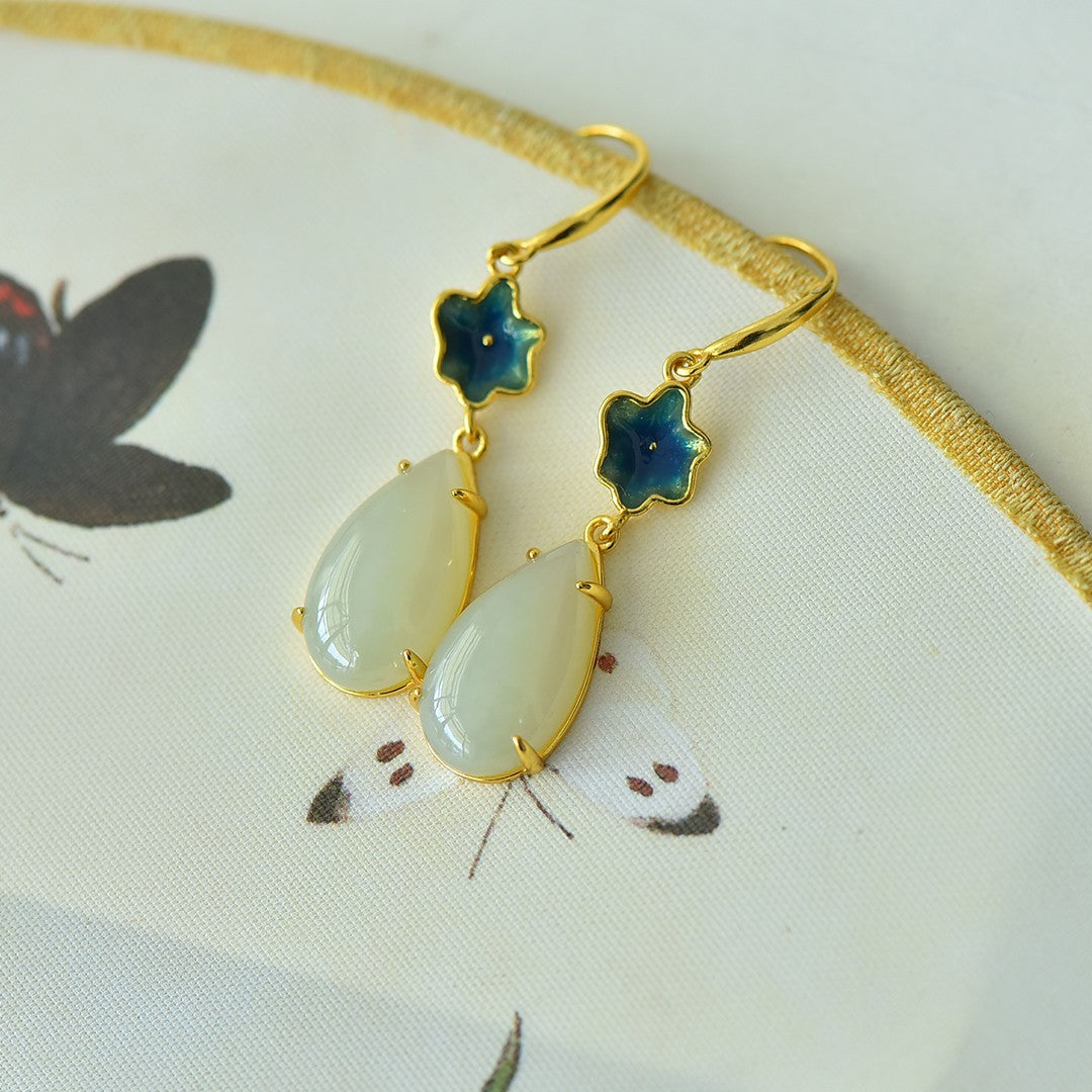 925_Silver_Nephrite_Earrings_Fine_Texture