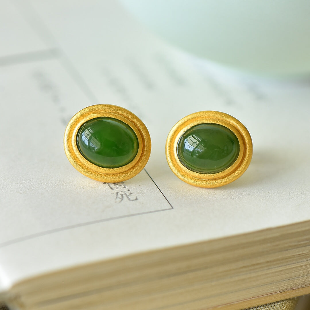 925_Inlaid_Nephrite_Green_Jade_Earrings_Fashion