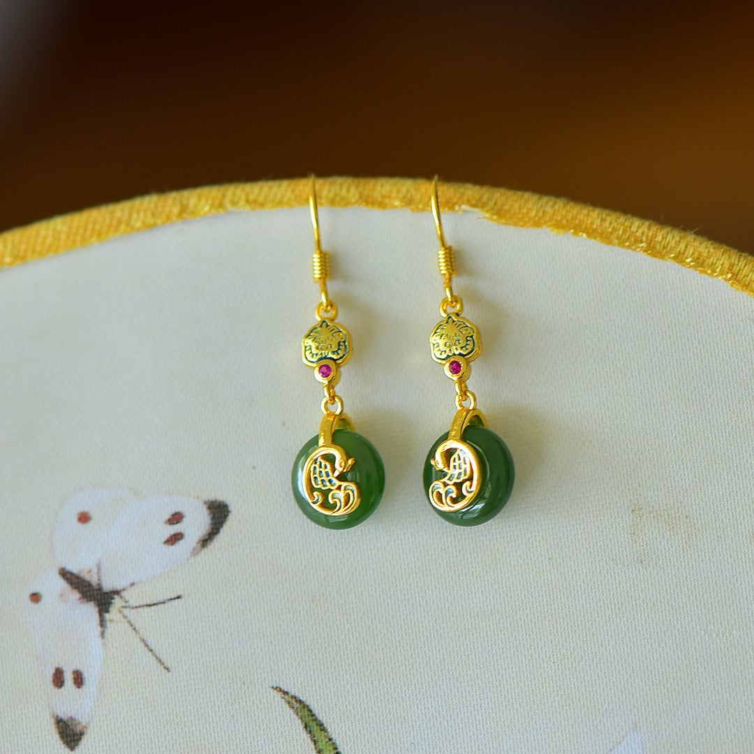 925_Silver_Nephrite_Green_Jade_Donut_Earrings_125