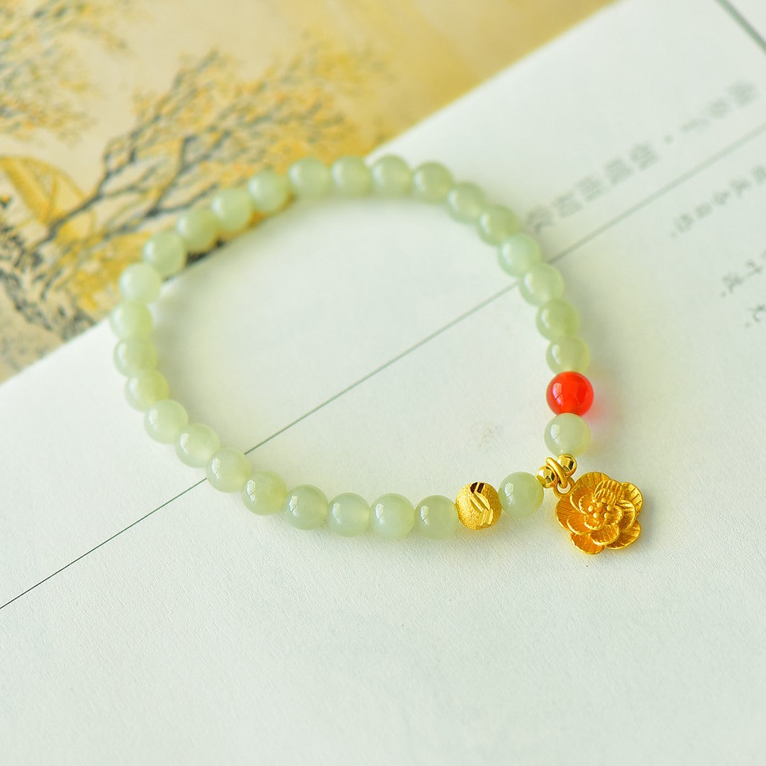 S925 Sterling Silver Nephrite Jade Bangle - Auspicious Cloud Fine Jewelry