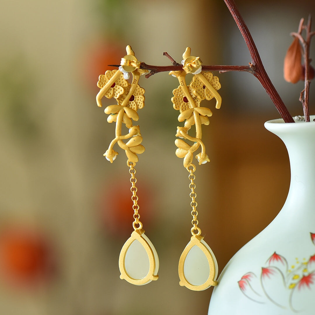 925_Silver_YtInlaid_Nephrite_Nephrite_Earrings