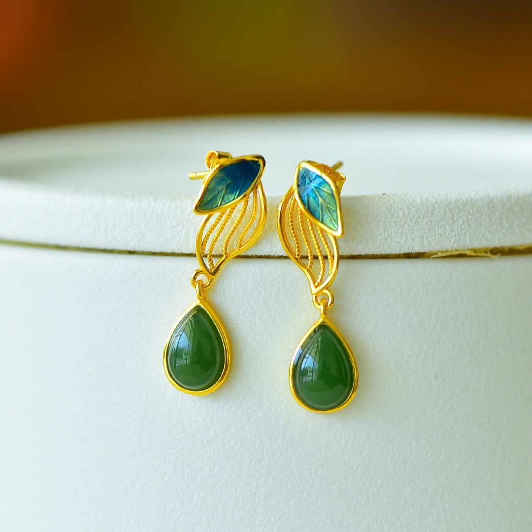 925_Silver_Nephrite_Green_Jade_Earrings_22