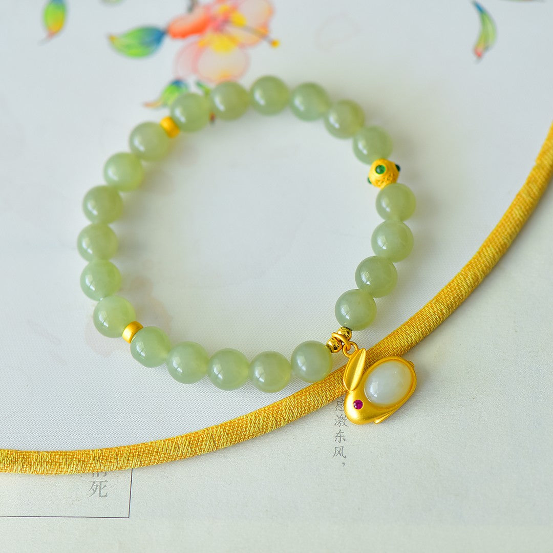 S925 Sterling Silver Smoky Jade Bangle Set - Fine Jewelry Collection
