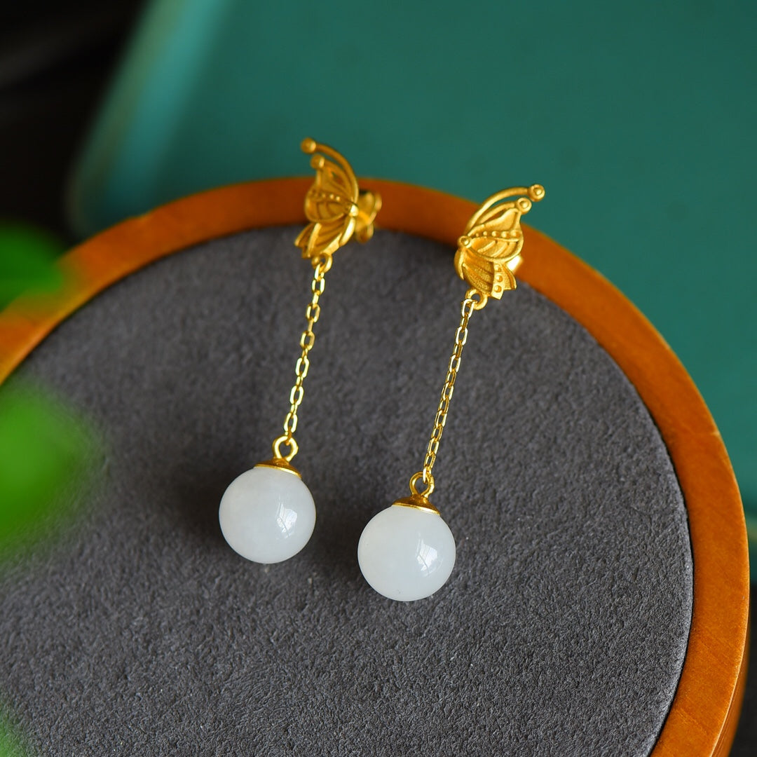 925_Silver_Yt_Nephrite_Earrings_Pendant_With_Certificate