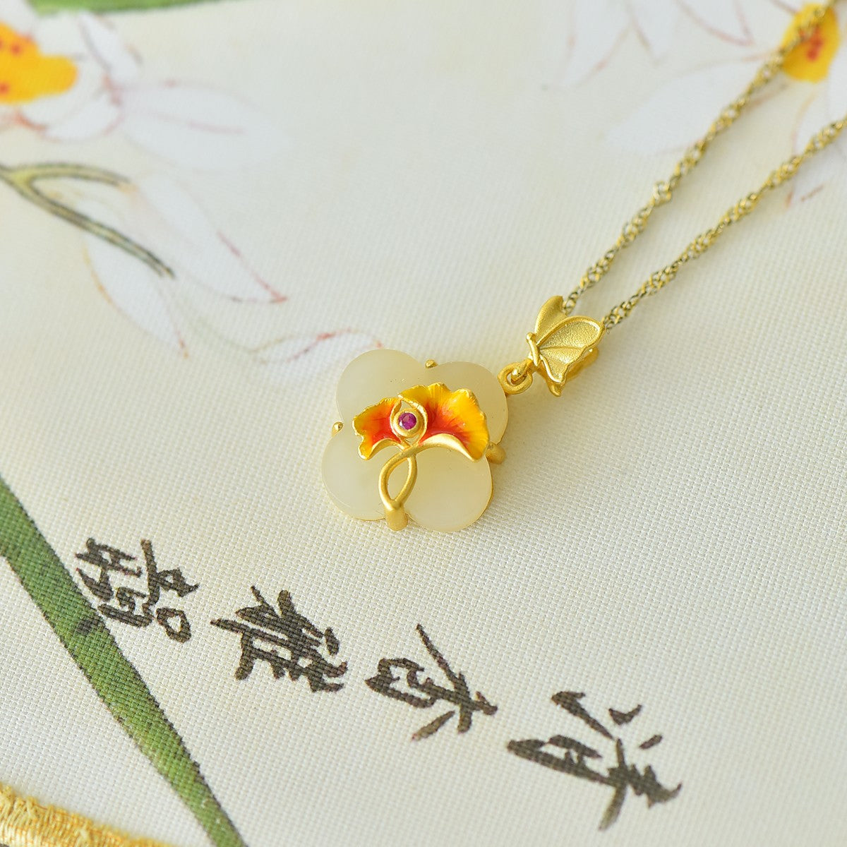 S925_Sterling_Silver_Hetian_Jade_Pendant_Clover_5