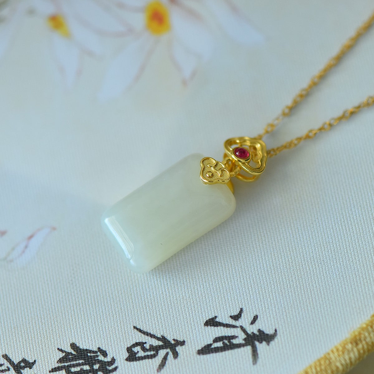 S925_Sterling_Silver_Hetian_Jade_Ruyi_Pendant_Auspicious_Cloud