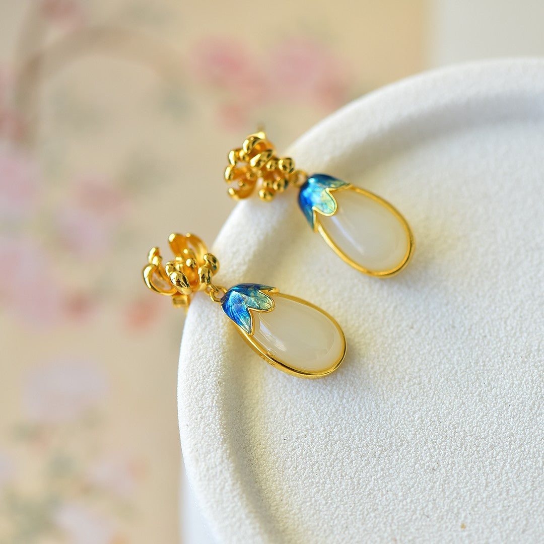 925_Silver_Nephrite_Earrings_Simple_Elegant_81