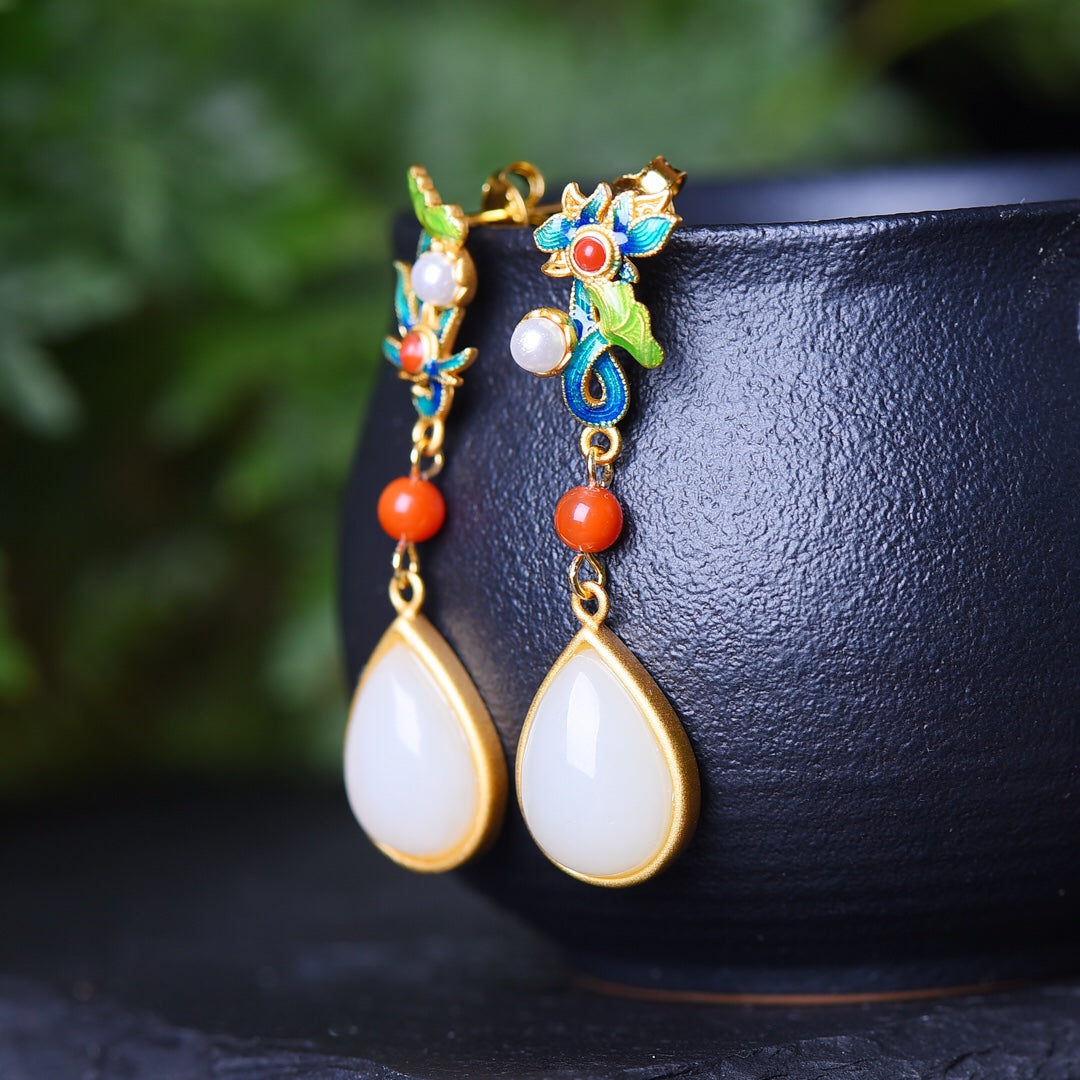 925_Silver_Nephrite_Earrings_Fine_Texture_89