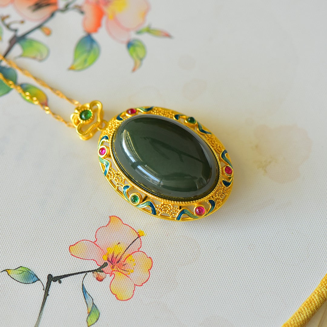 S925_Sterling_Silver_Hetian_Jade_Qingshui_Jade_Pendant_6