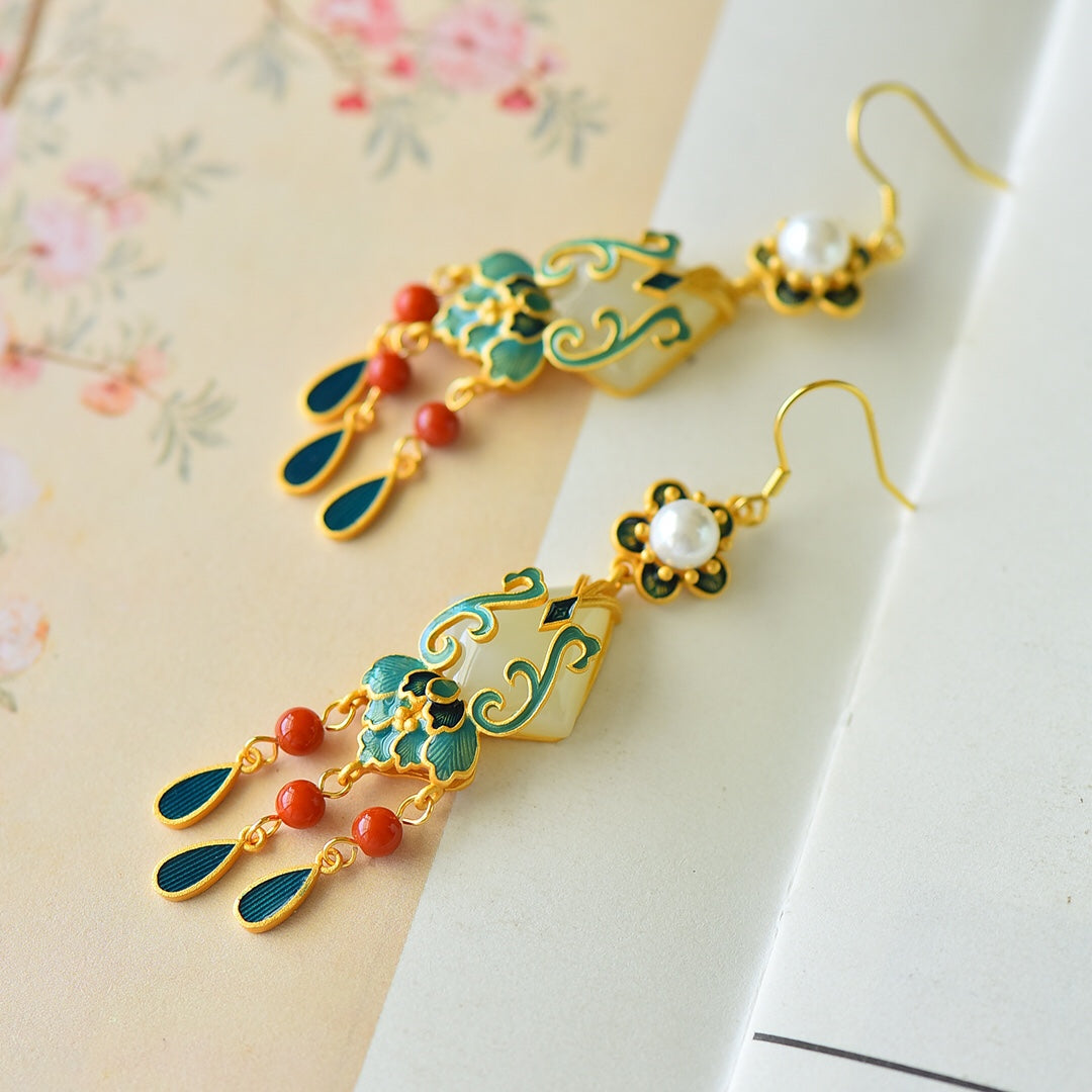 925_Silver_Best_Seller_Nephrite_Earrings_Fashion