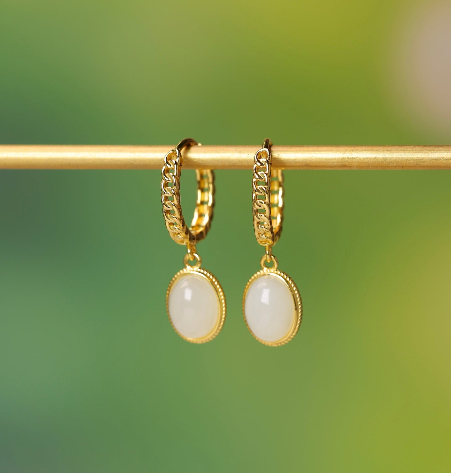 925_Silver_Nephrite_Earrings_Fine_Texture_174